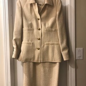 Escada Wool Cream Suit